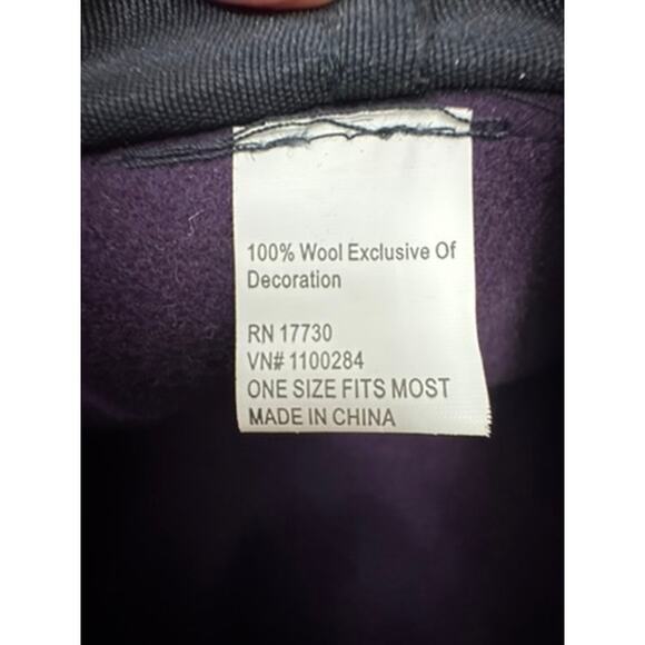 "Target" Purple Wool Womens Hat One Size Cloche Hat Flapper Warm Classy Sexy - Picture 11 of 13